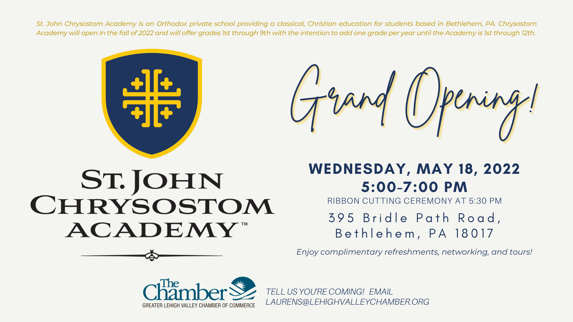 We Invite You To Join Us In Our Grand Opening!