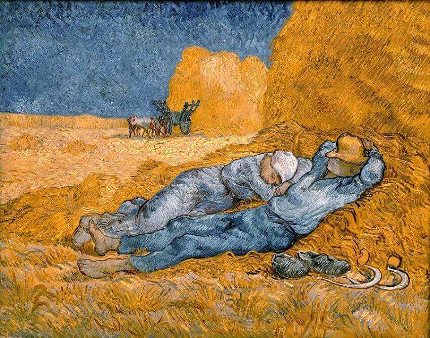 Noon-Rest from Work (after Millet) - Vincent Van Gogh, 1890